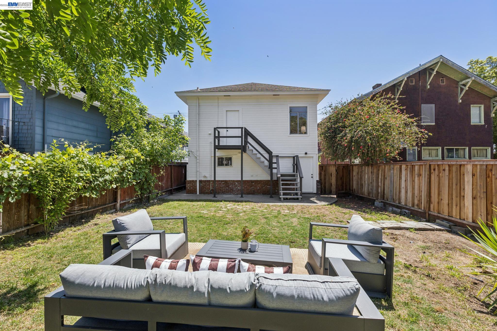 1219 Pearl Street Alameda, CA 94501 - Photo 36 of 40 a view of a house with backyard and sitting area