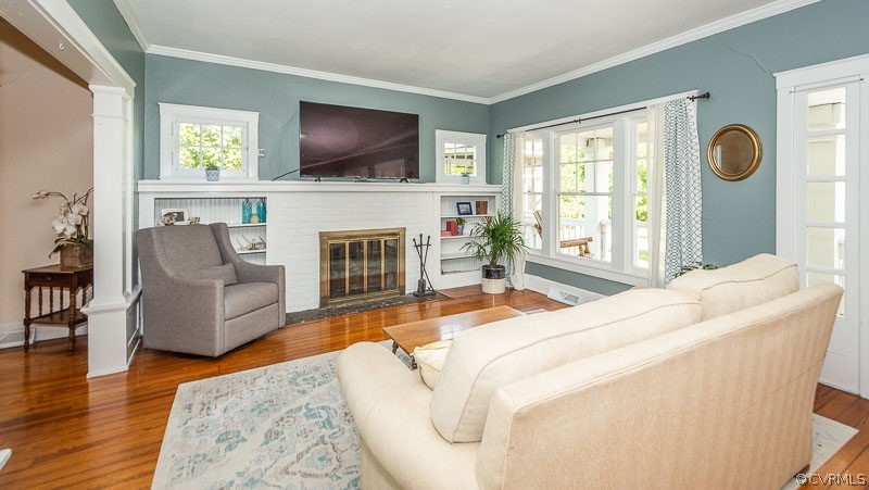 8088 Nelson Ridge Drive Hanover, VA 23069 - Photo 13 of 50 a living room with fireplace furniture and a flat screen tv
