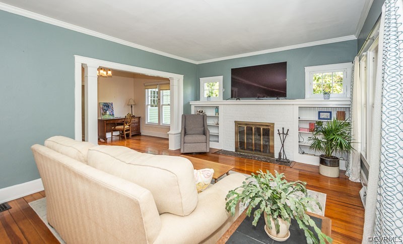 8088 Nelson Ridge Drive Hanover, VA 23069 - Photo 14 of 50 a living room with furniture fireplace and flat screen tv