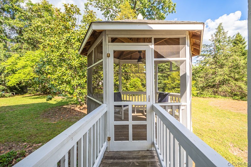 8088 Nelson Ridge Drive Hanover, VA 23069 - Photo 6 of 50 a view of a wooden deck and a yard