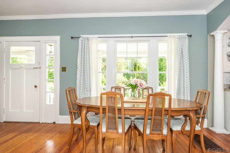 8088 Nelson Ridge Drive Hanover, VA 23069 - Photo 10 of 50 a view of a dining room with furniture and wooden floor
