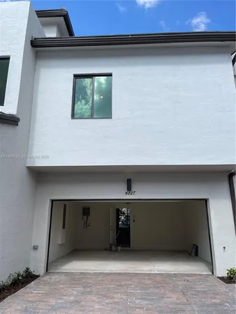 a room with a small space