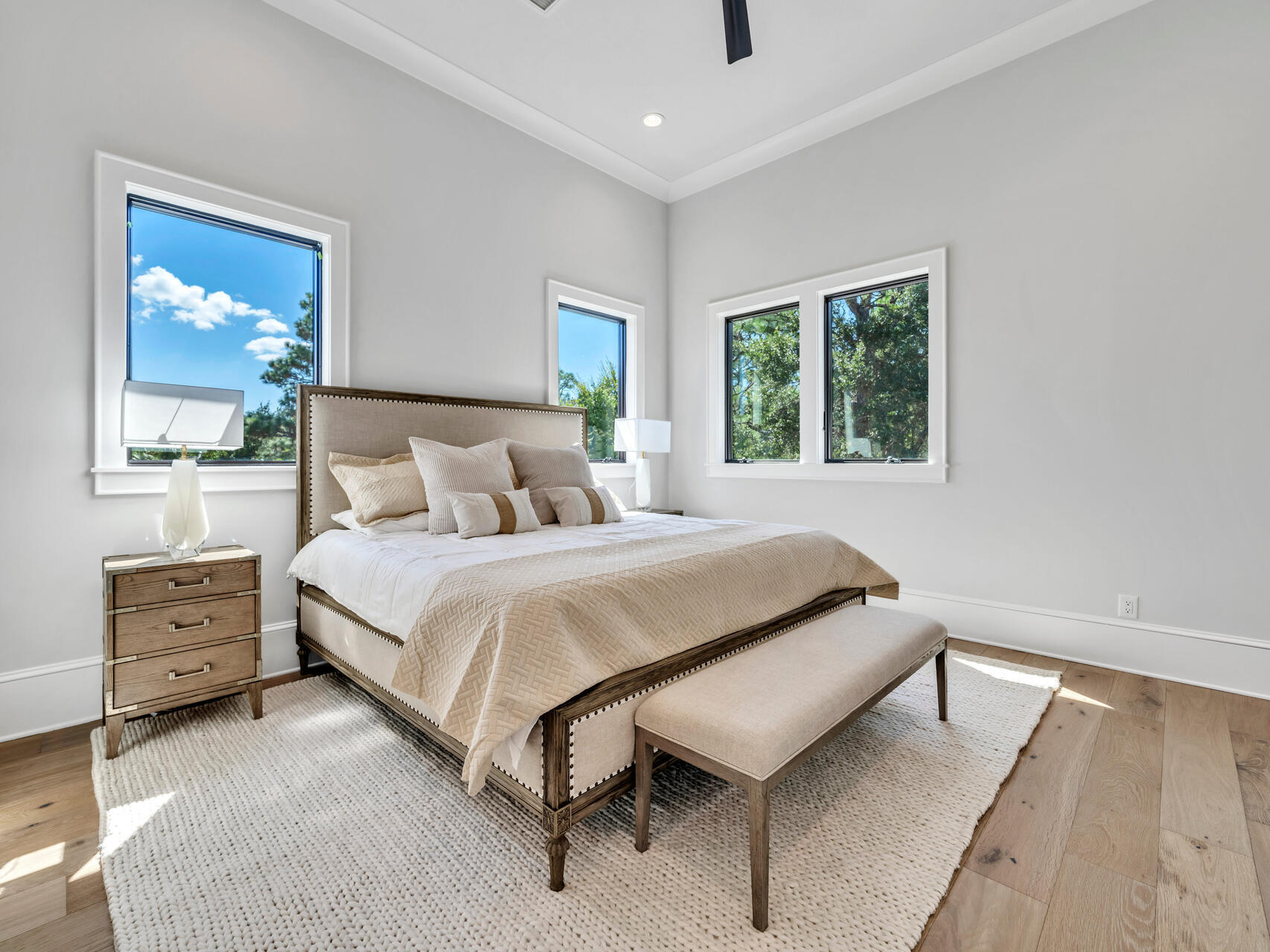 3526 Burnt Pine Lane Miramar Beach, FL 32550 - Photo 41 of 49 a bedroom with a bed and a dresser next to a window