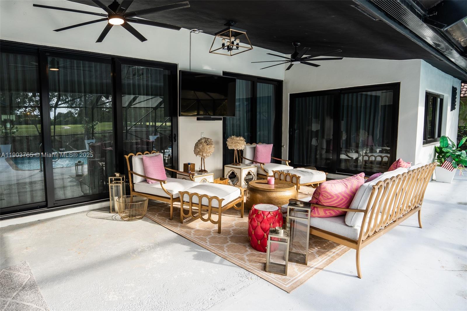 61 Northwest 128th Avenue Plantation, FL 33325 - Photo 21 of 24 a outdoor living space with patio furniture and garden