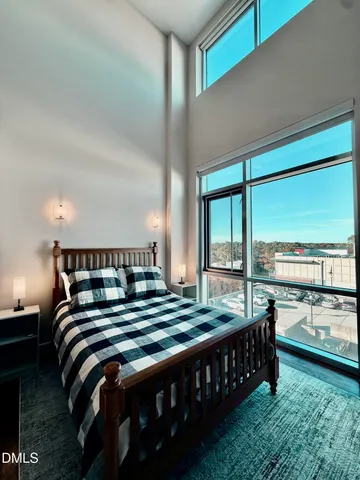 a room with furniture or stairs and a window