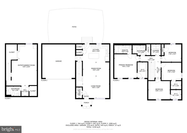 a aerial view of a house with a terrace view