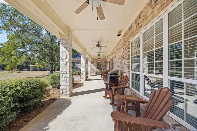 a house view with a garden space