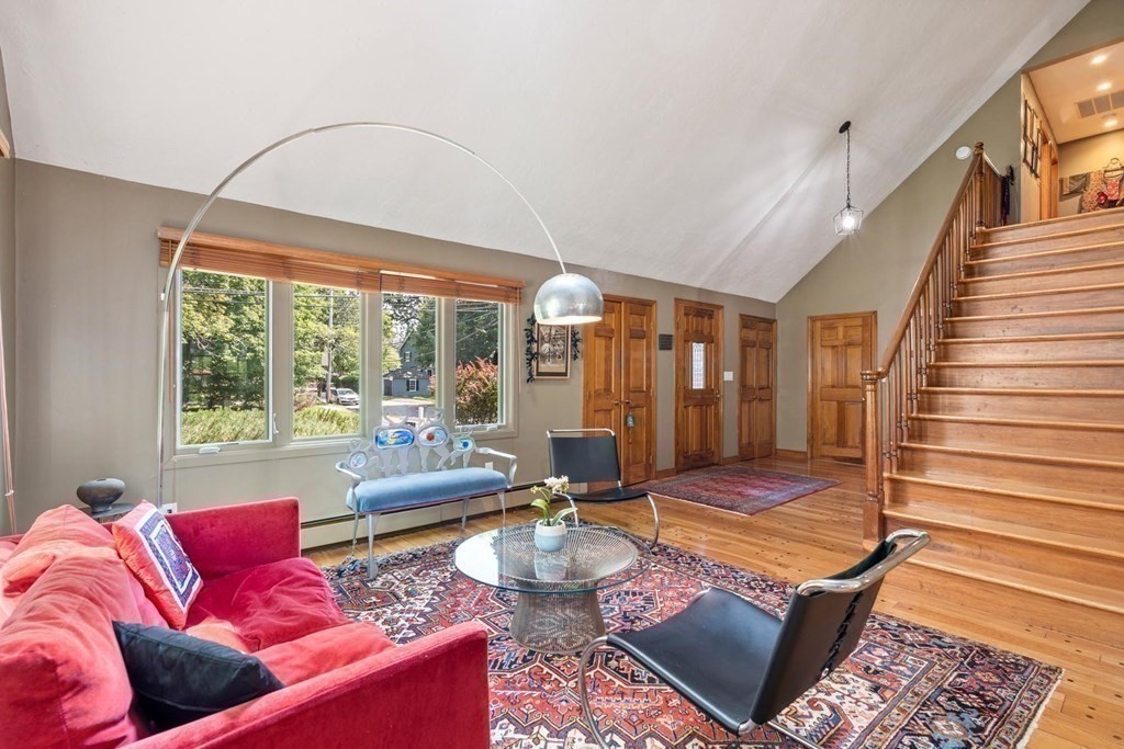 95 Wood End Road Newton, MA 02461 - Photo 3 of 28 a living room with furniture and wooden floor