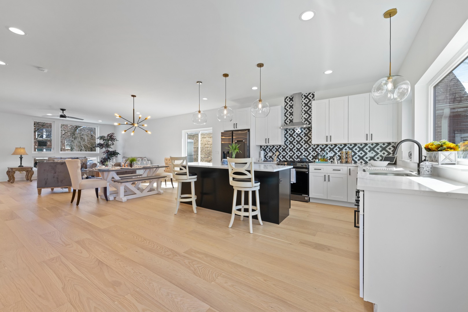 1522 North Leamington Avenue Chicago, IL 60651 - Photo 12 of 37 a kitchen with lots of counter top space and furniture