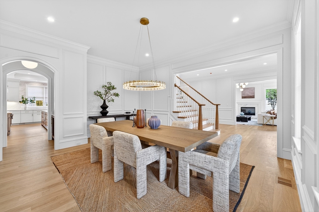 8 Crestview Road Needham, MA 02492 - Photo 23 of 30 a view of a dining room with furniture and wooden floor