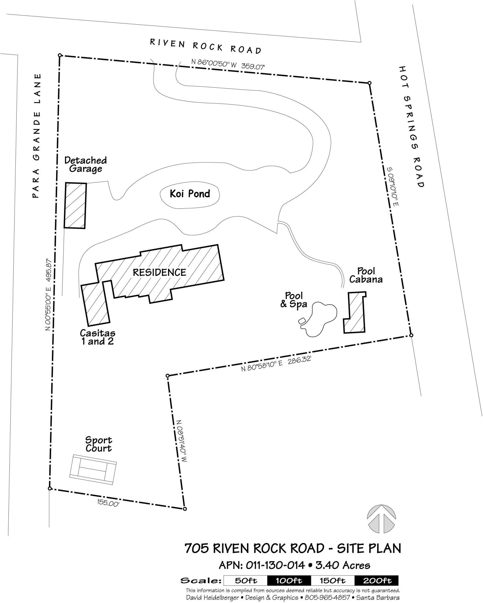 705 Riven Rock Road Montecito, CA 93108 - Photo 25 of 27 Site Plan