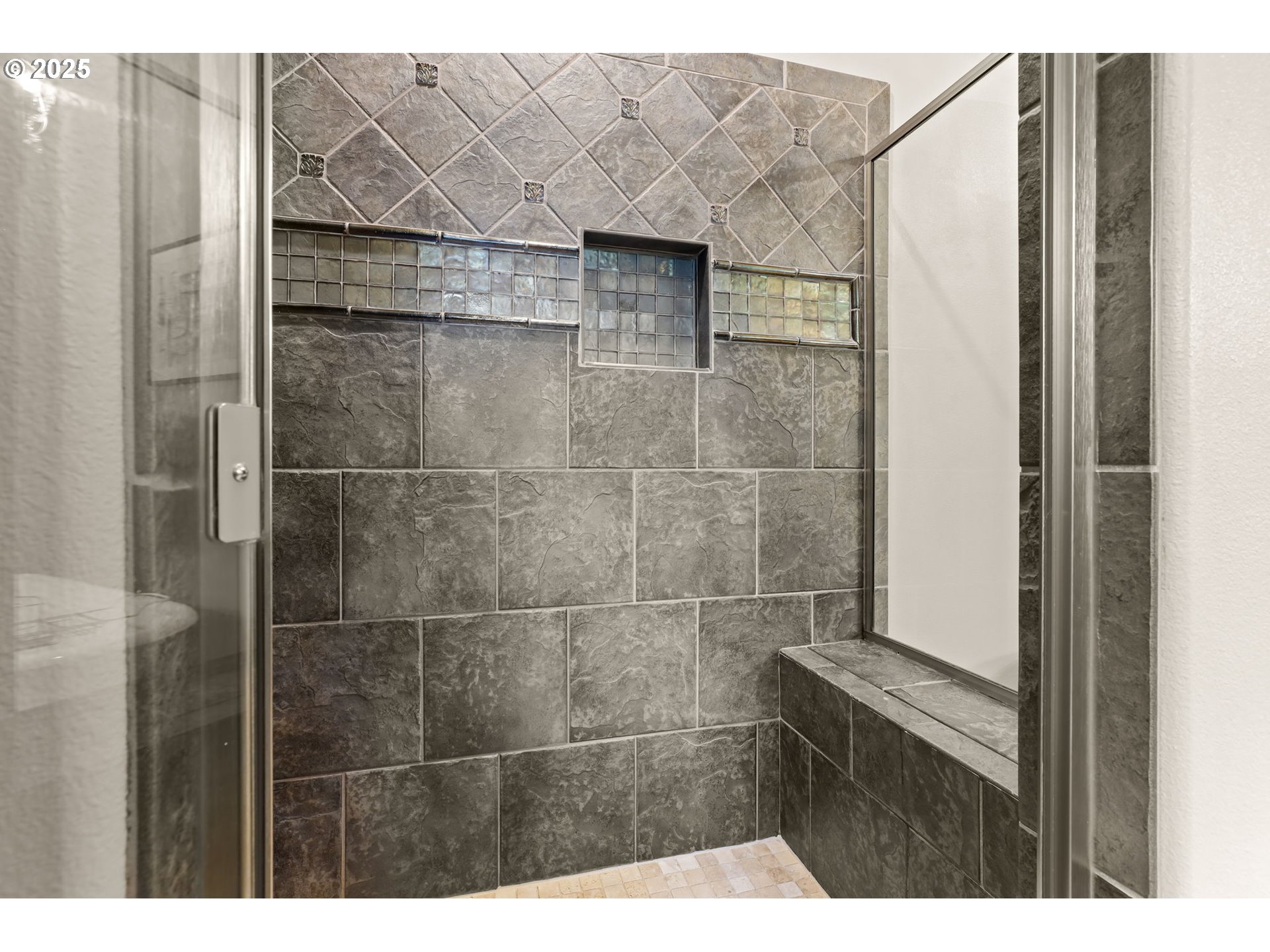 8443 Southeast Orient Drive Gresham, OR 97080 - Photo 27 of 48 a bathroom with a shower and a mirror