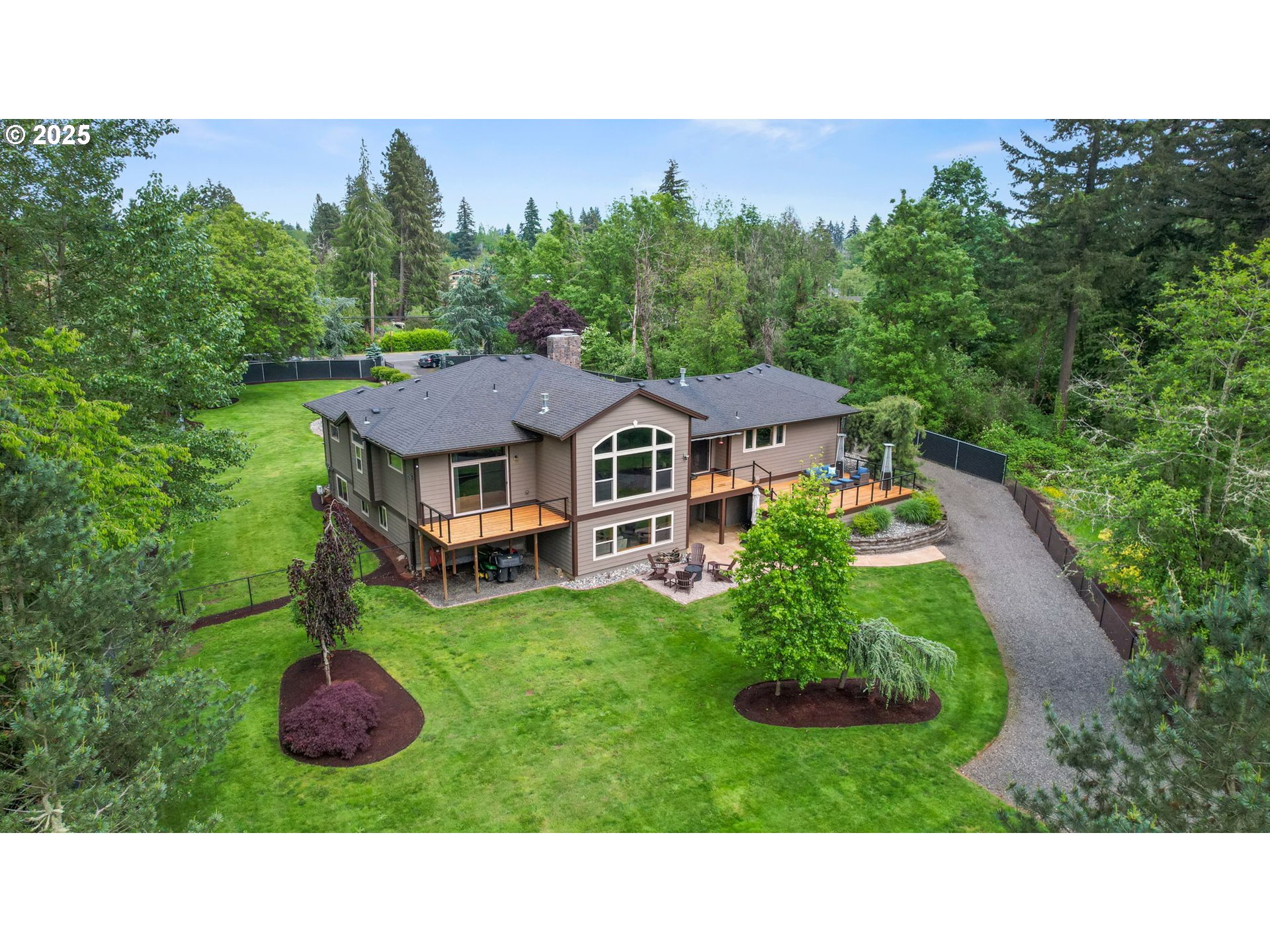 8443 Southeast Orient Drive Gresham, OR 97080 - Photo 44 of 48 a aerial view of a house with garden