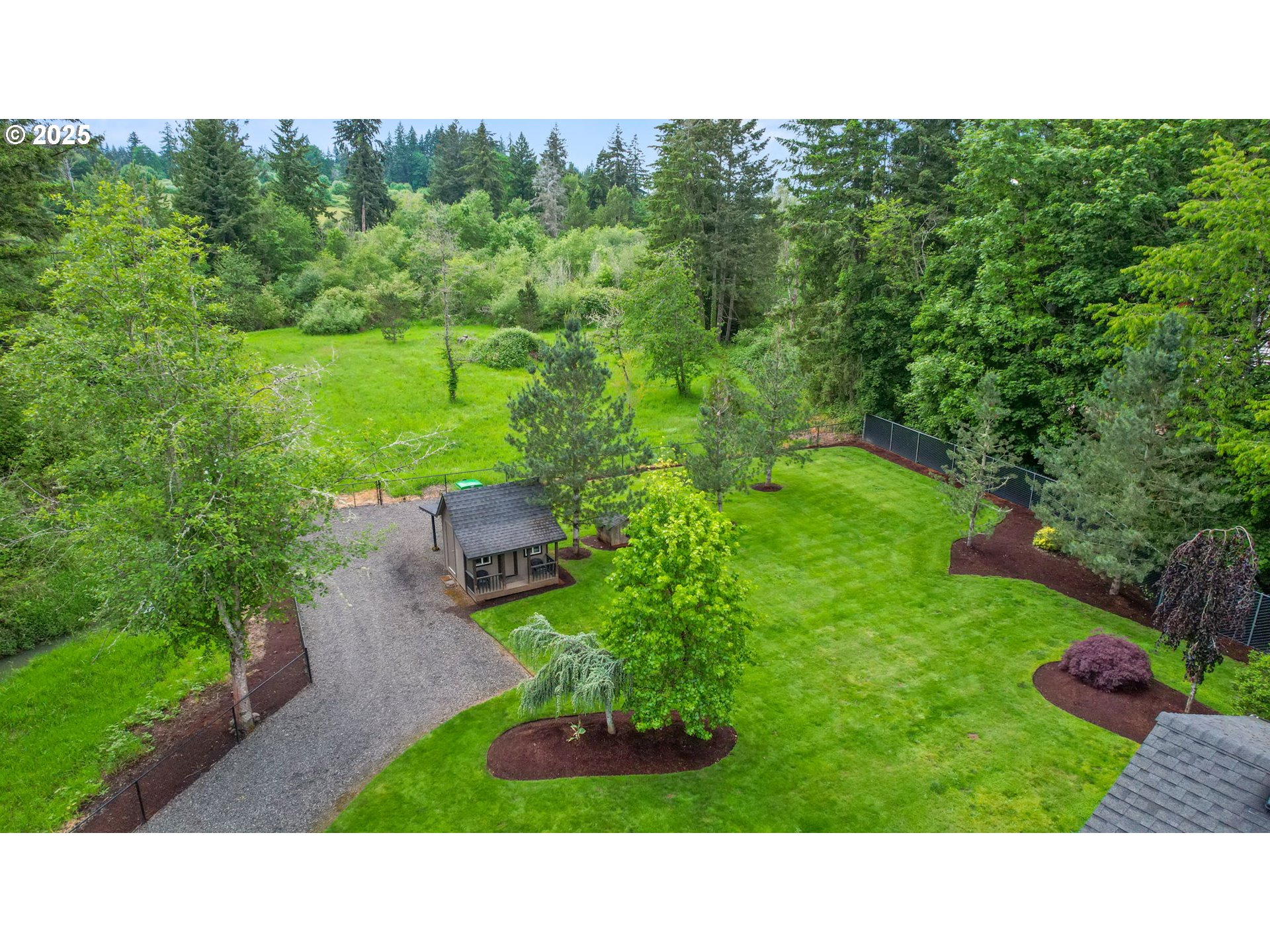 8443 Southeast Orient Drive Gresham, OR 97080 - Photo 47 of 48 a black and white photo of a garden