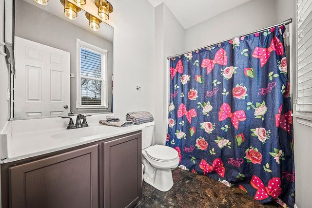 2904 Arbor Lane Aurora, IL 60502 - Photo 12 of 23 a bathroom with a sink vanity mirror and toilet