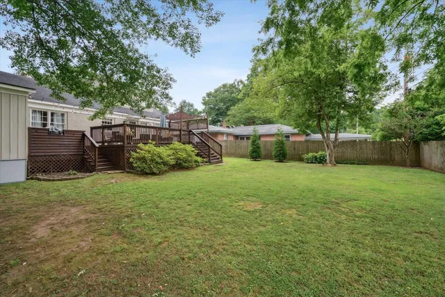 a backyard of a house