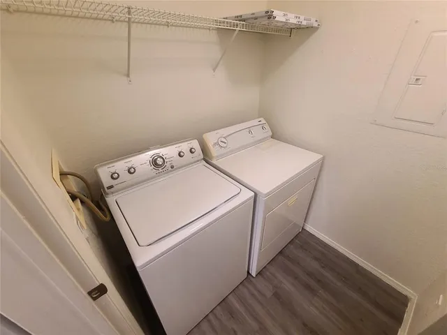 a utility room with a window