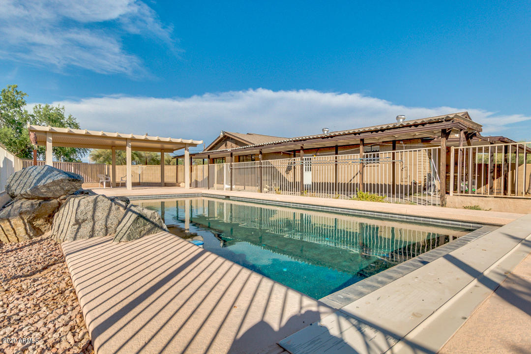 508 North Merrill Road Mesa, AZ 85207 - Photo 54 of 63 Pool Overlooking House