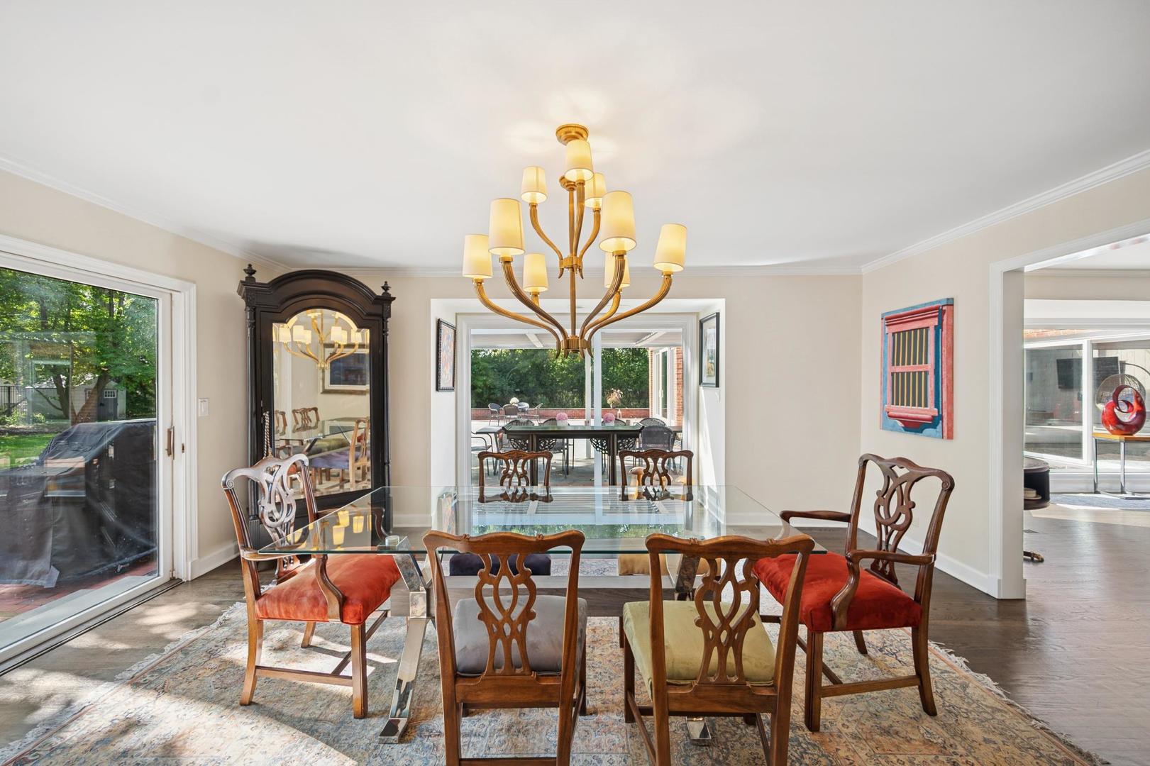 32 Meadowview Road Northfield, IL 60093 - Photo 25 of 69 a view of a dining room with furniture window and outside view