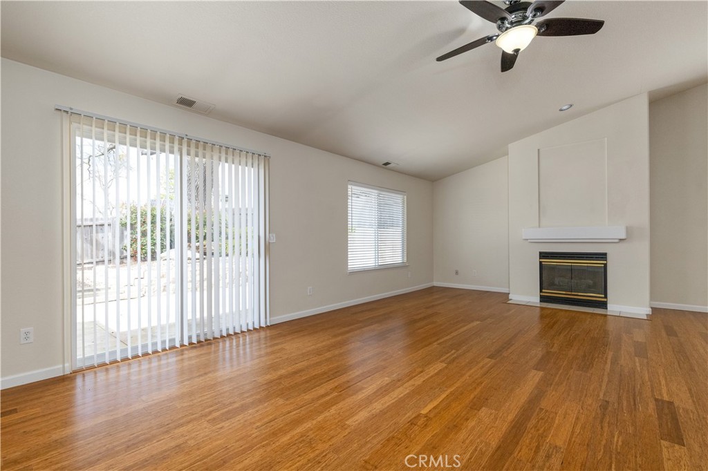 52 Sunnyside Way Templeton, CA 93465 - Photo 6 of 41 a view of empty room with wooden floor and fan
