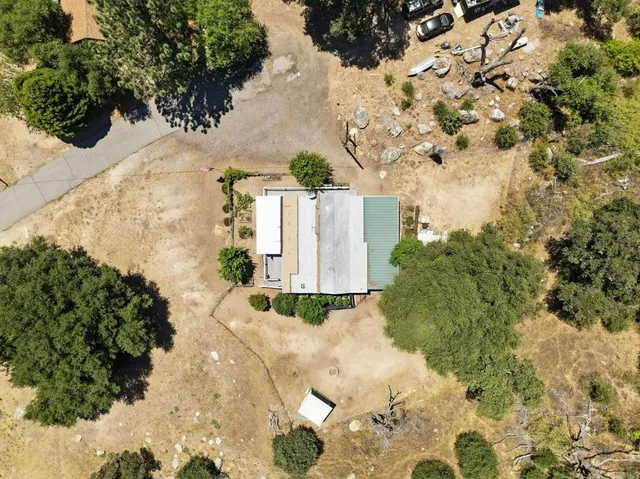 a view of a garden with a pathway