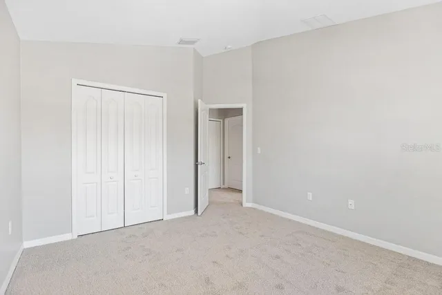 a view of a balcony from door