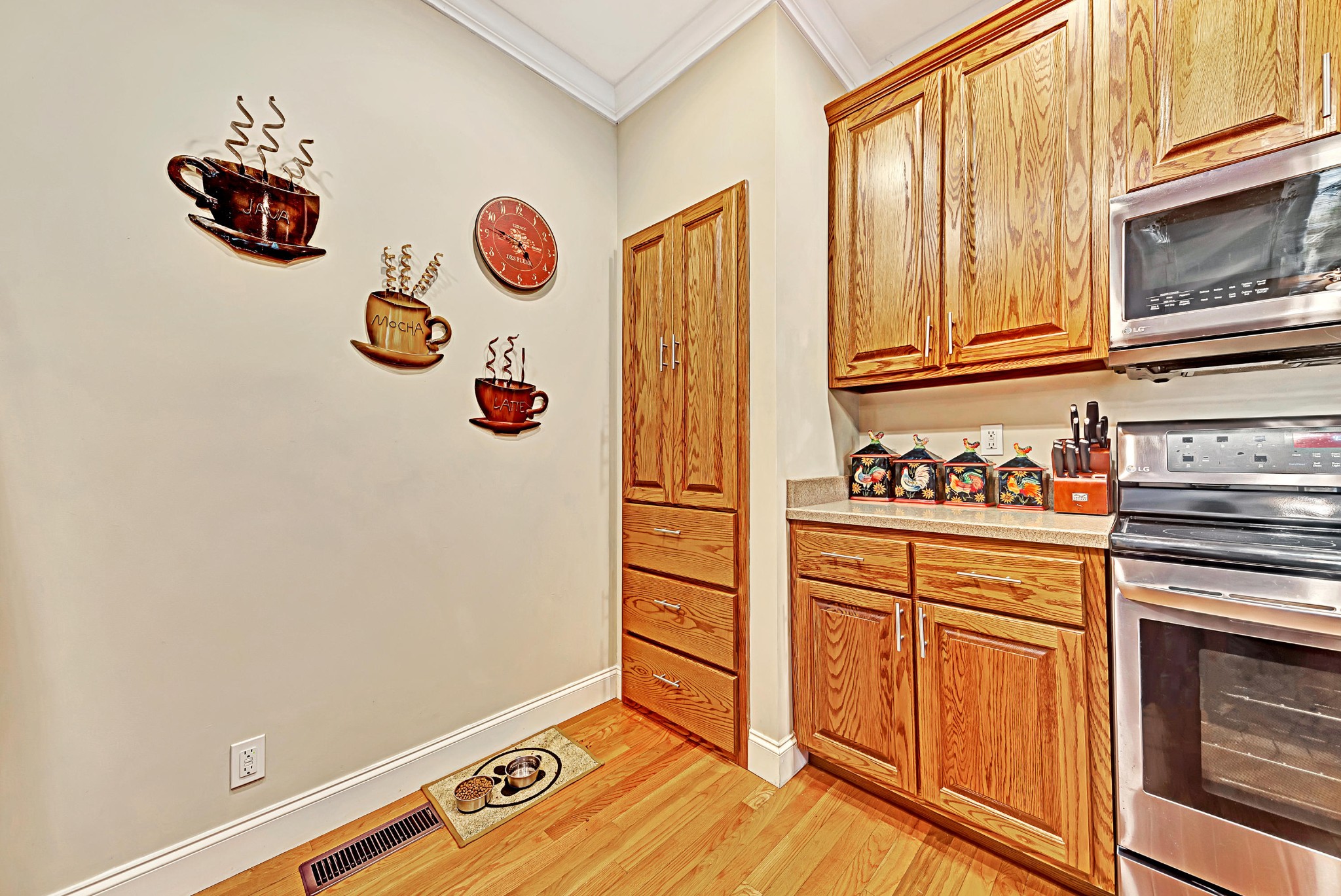 716 Ridgeview Drive Clinton, TN 37716 - Photo 6 of 23 a view of a kitchen with wooden floor and cabinets
