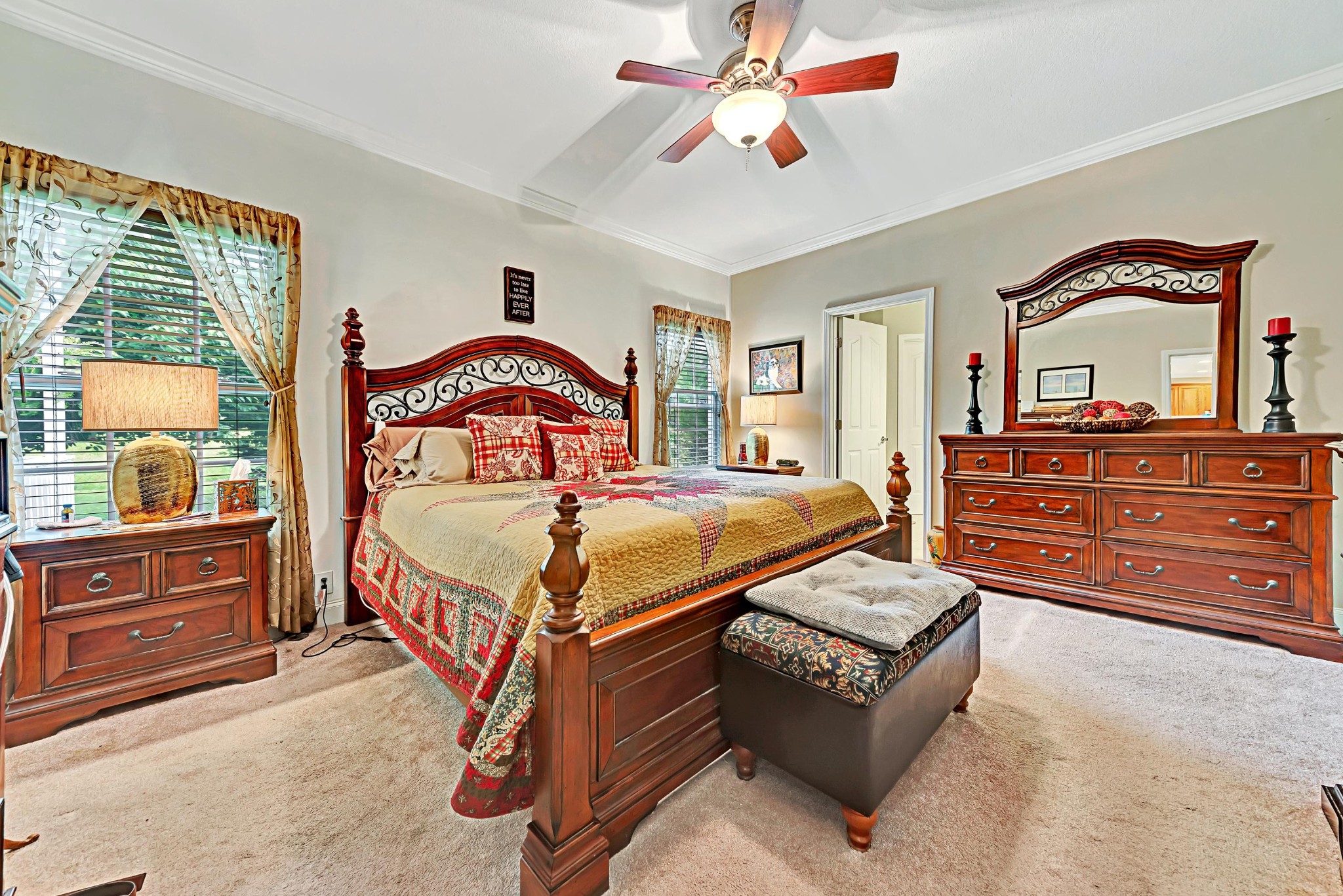 716 Ridgeview Drive Clinton, TN 37716 - Photo 10 of 23 a bedroom with a bed and dresser with mirror