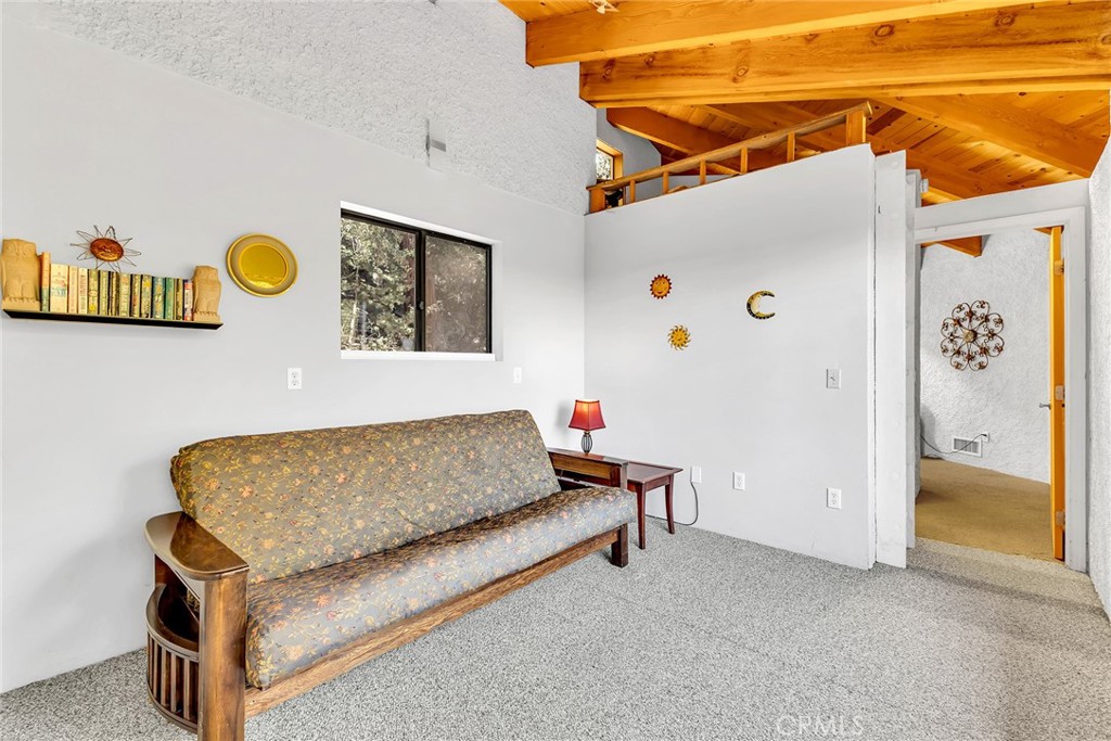 53580 Jeffery Pine Road Idyllwild, CA 92549 - Photo 36 of 61 a bedroom with a bed and a window