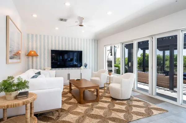 a view of outdoor space yard swimming pool and furniture