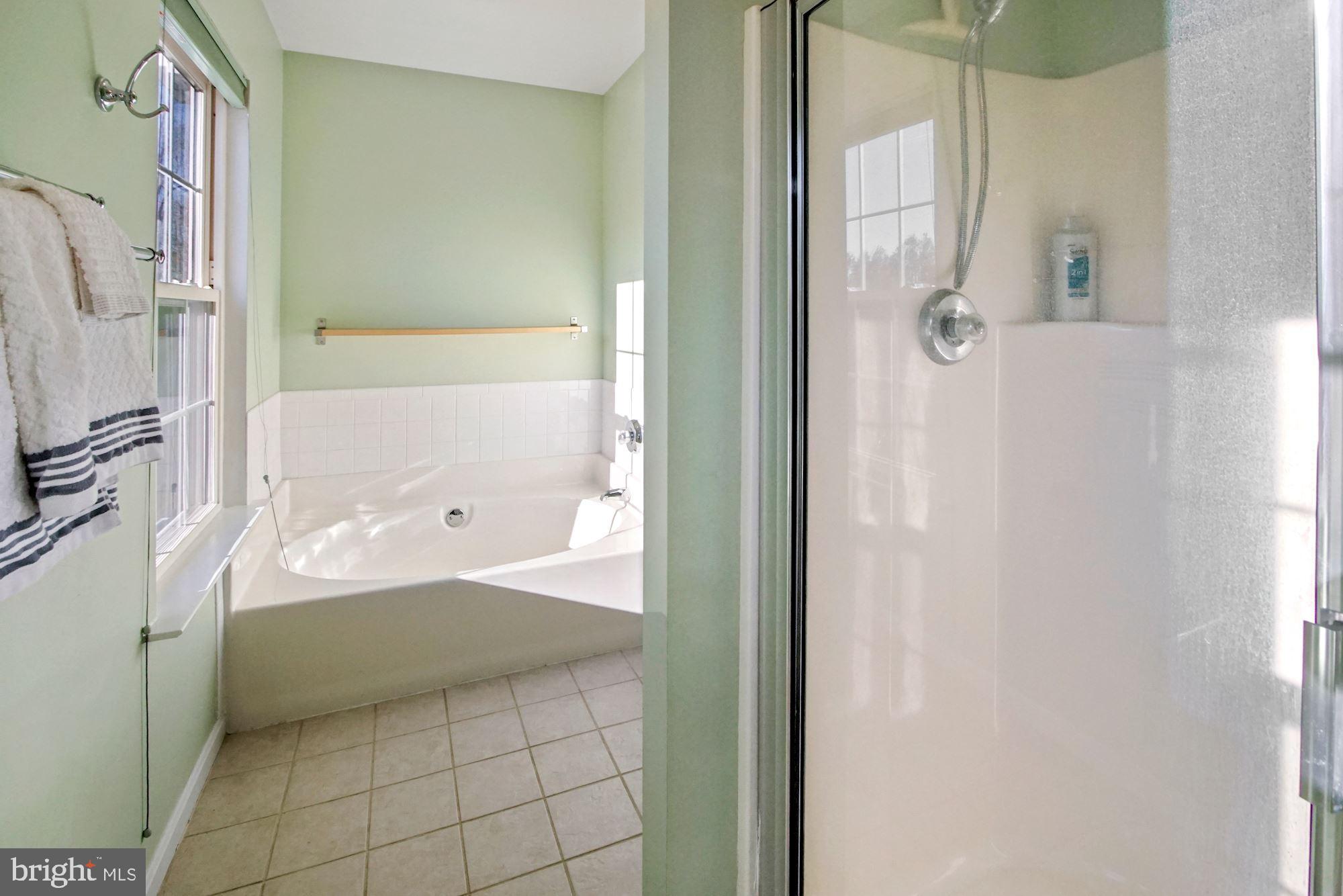 1731 Lottie Fowler Road Prince Frederick, MD 20678 - Photo 24 of 41 Primary bathroom with separate soaker tub & shower