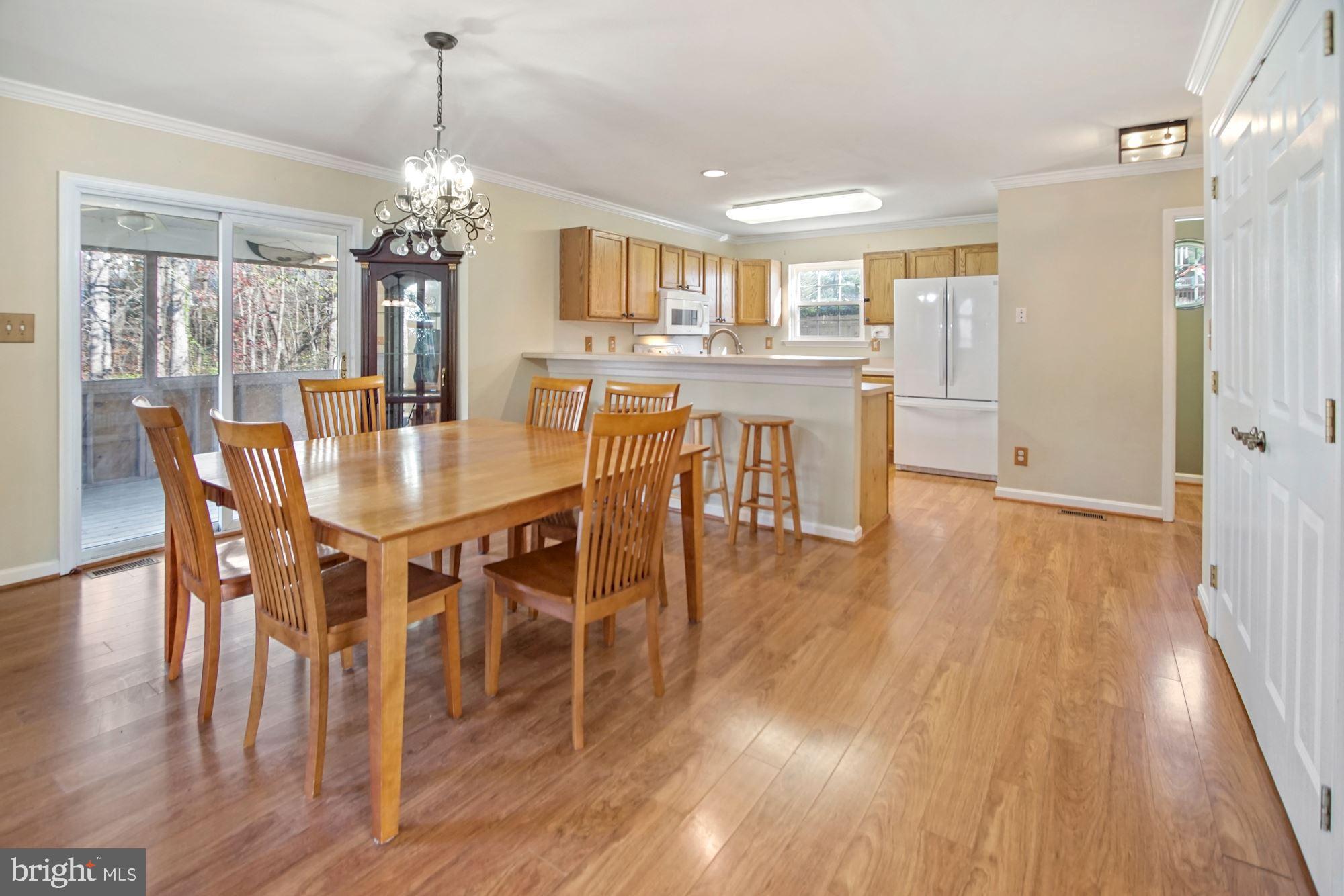 1731 Lottie Fowler Road Prince Frederick, MD 20678 - Photo 10 of 41 Open dining area off of kitchen with large pantry