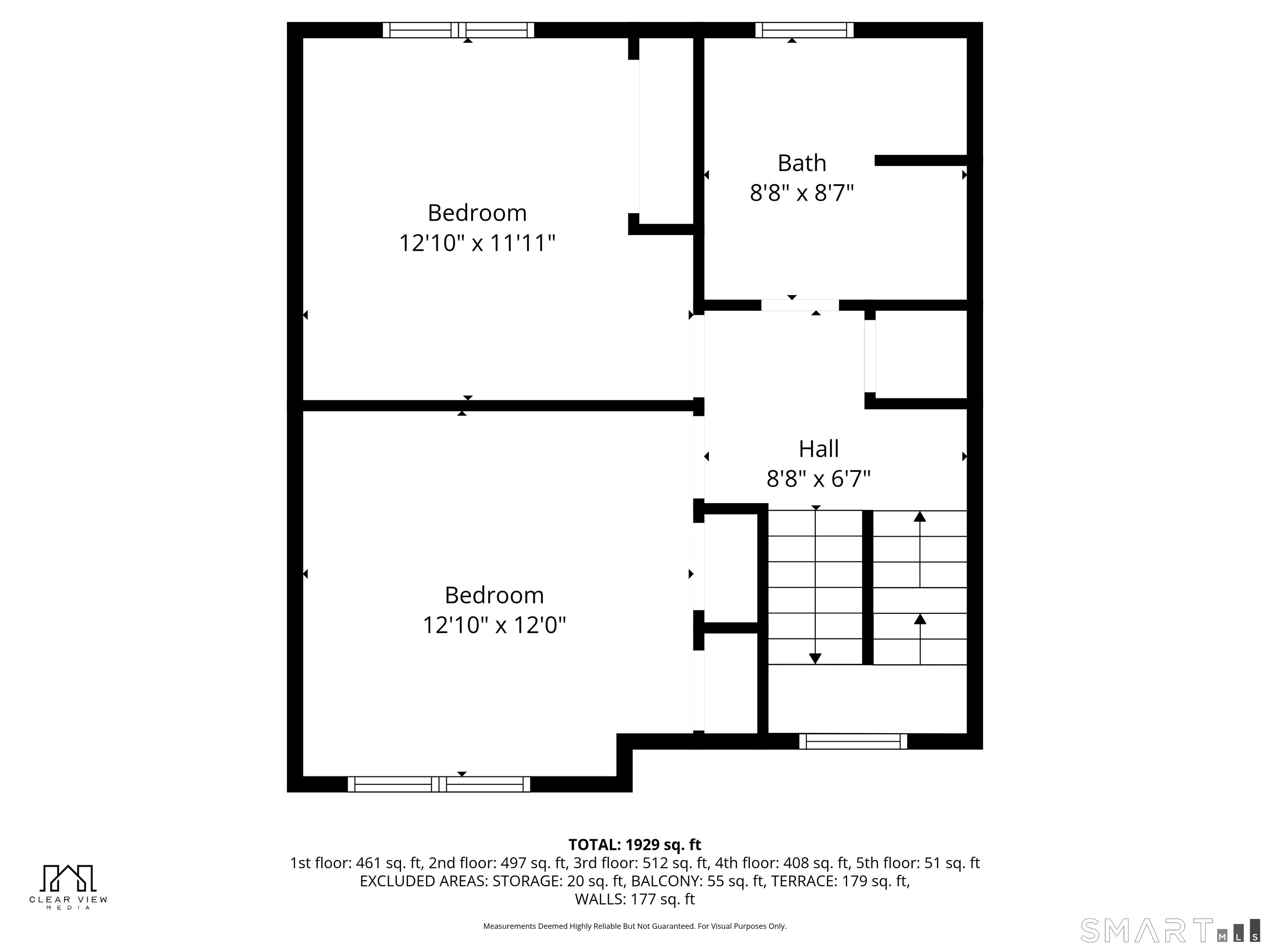 20 3rd Street, Unit 3 Stamford, CT 06905 - Photo 41 of 43 Second Level floor plan