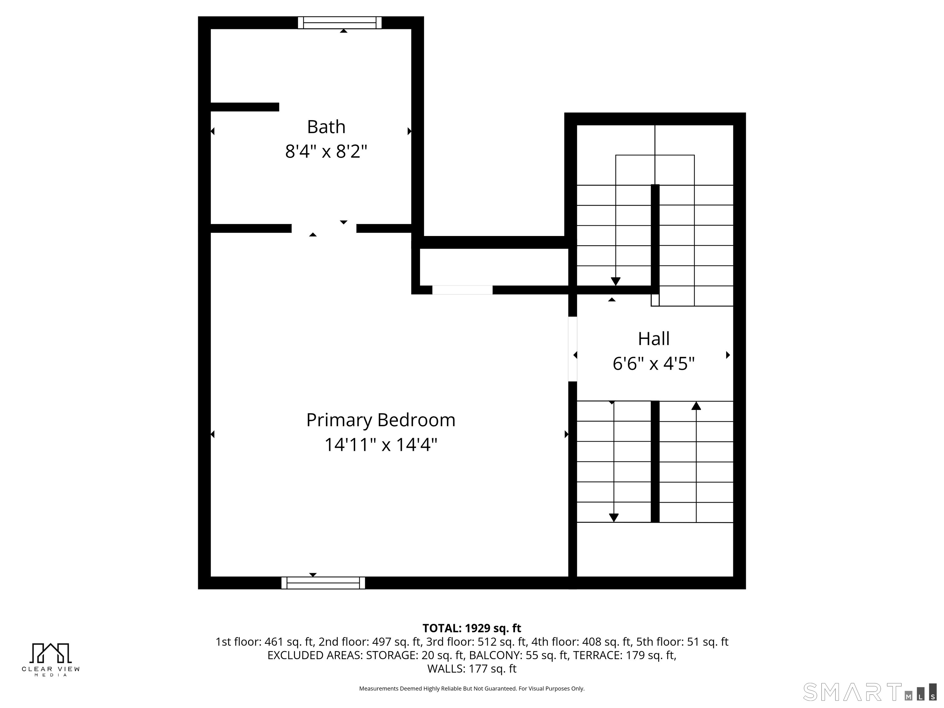 20 3rd Street, Unit 3 Stamford, CT 06905 - Photo 42 of 43 Third level floor plan