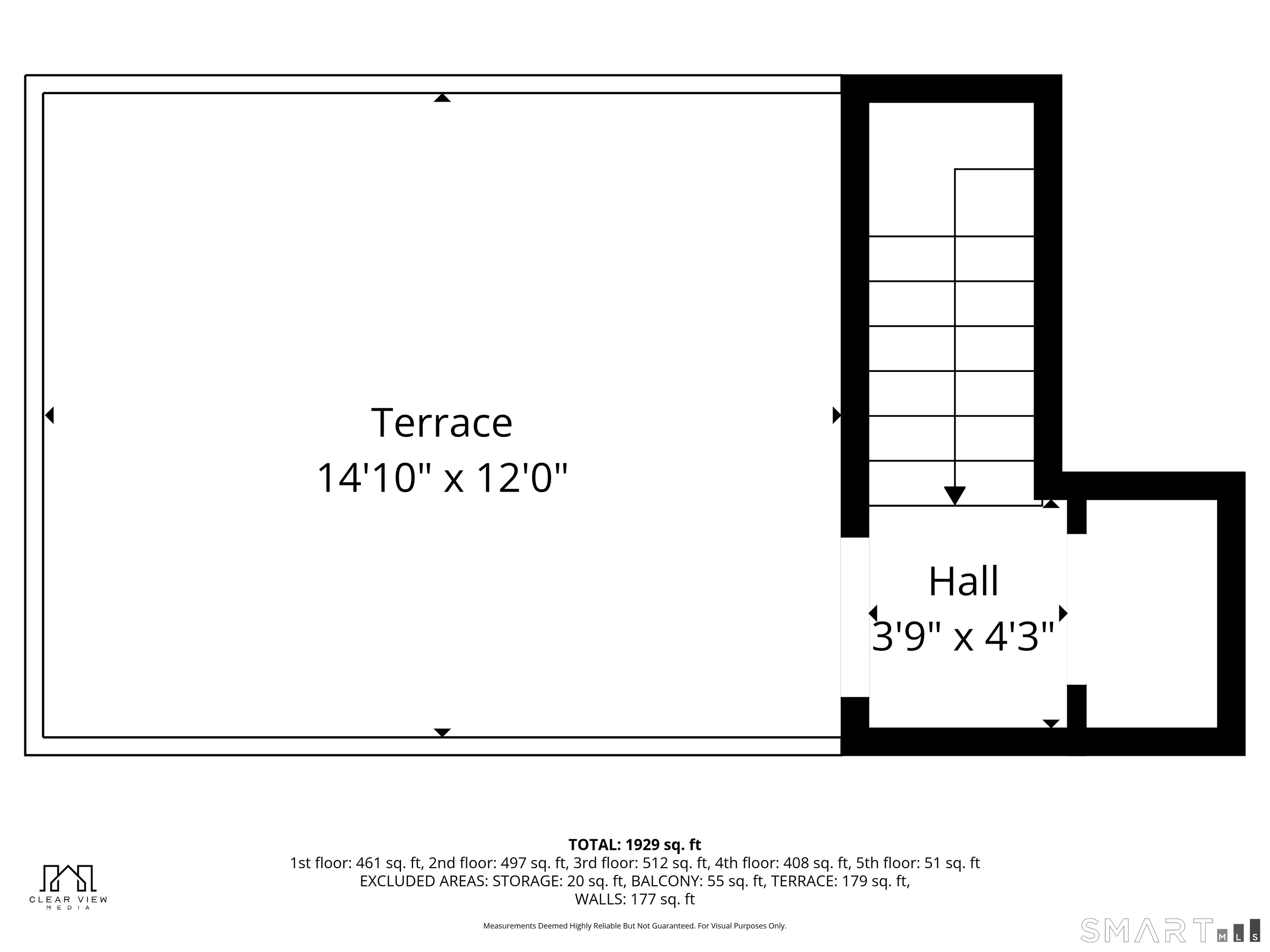20 3rd Street, Unit 3 Stamford, CT 06905 - Photo 43 of 43 Roof top floor plan
