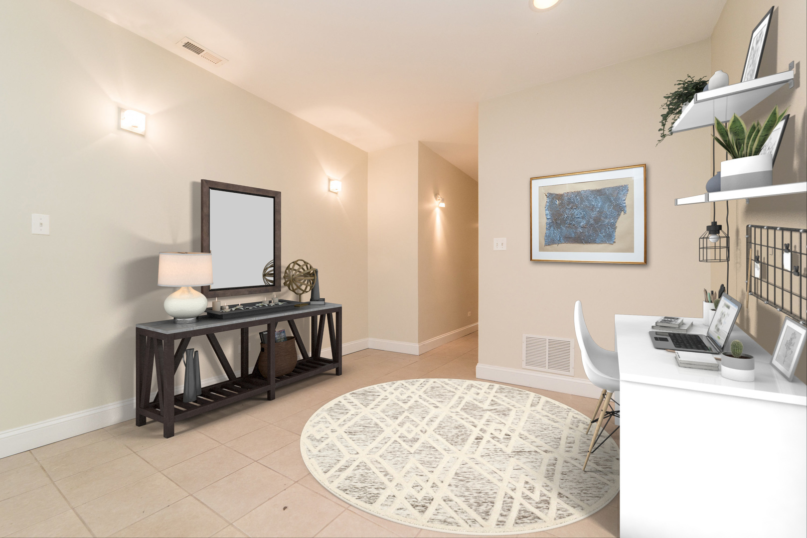 7509 West Irving Park Road, Unit 1 Chicago, IL 60634 - Photo 17 of 28 a living room with furniture and a table