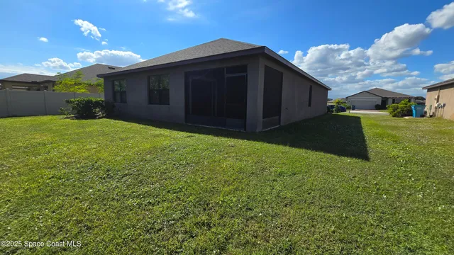 a house view with a garden space