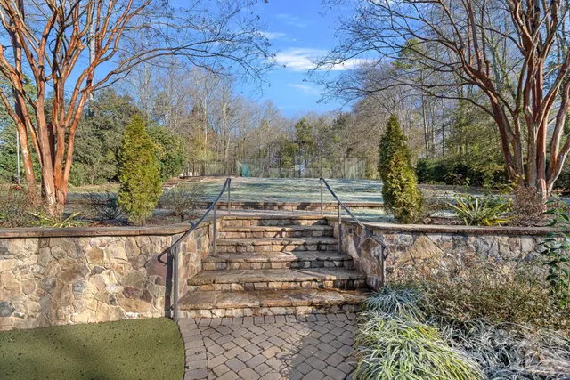 an aerial view of residential house with outdoor space