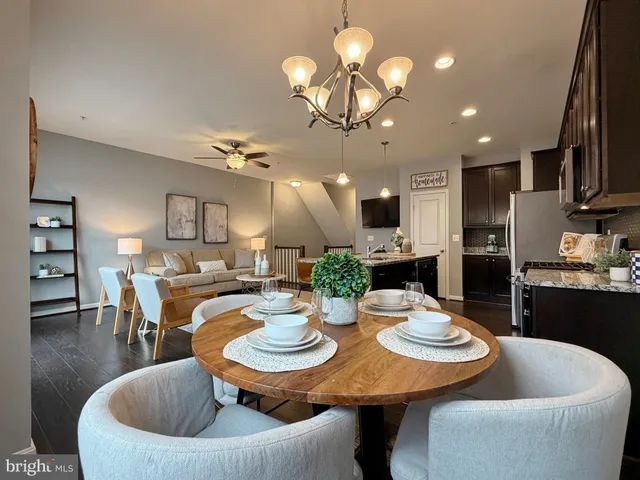 a view of balcony with wooden floor