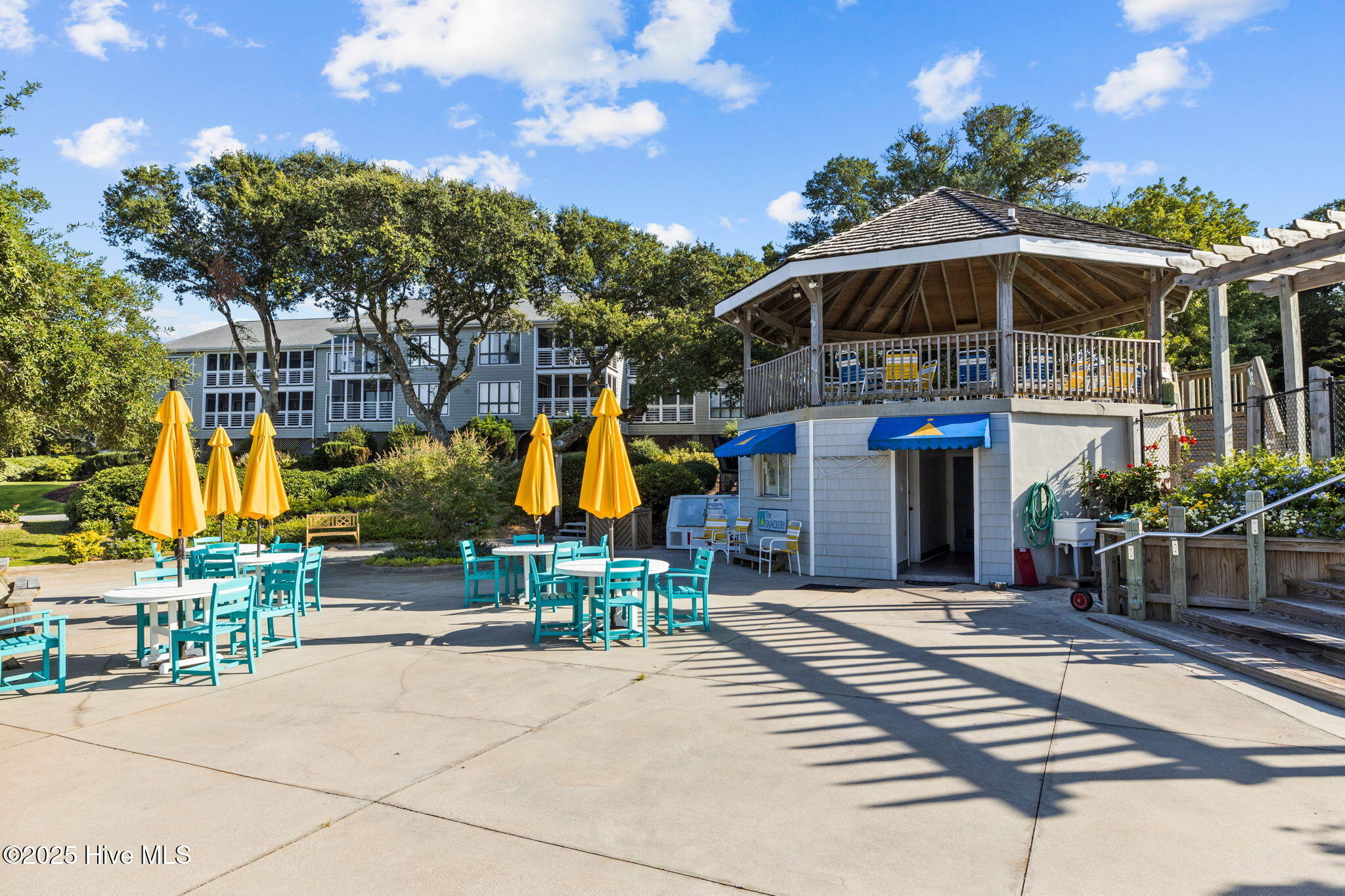 525 Salter Path Road, Unit A4 Pine Knoll Shores, NC 28512 - Photo 43 of 44 Community Pool Cabana