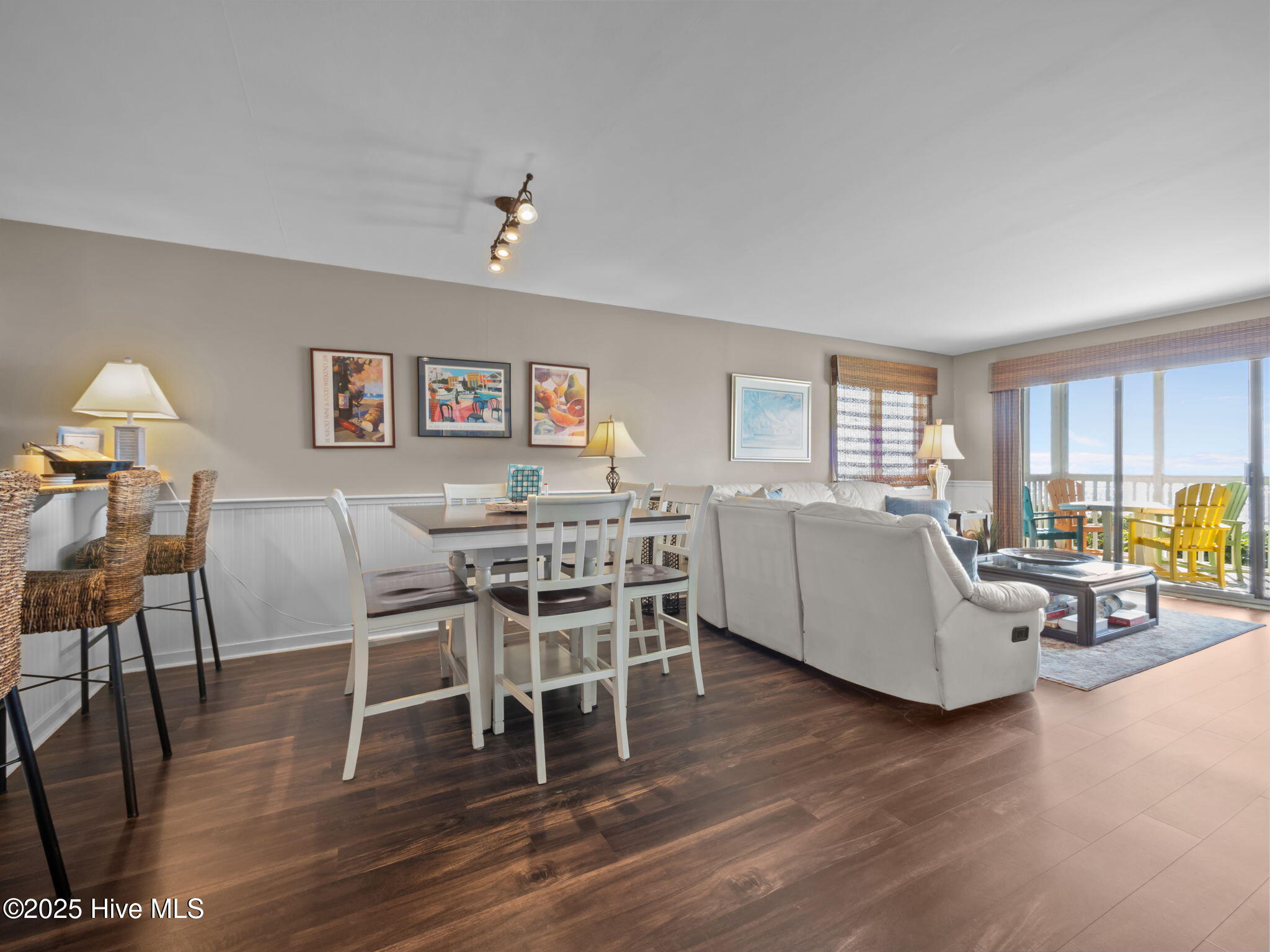 525 Salter Path Road, Unit A4 Pine Knoll Shores, NC 28512 - Photo 9 of 44 Dining to living room