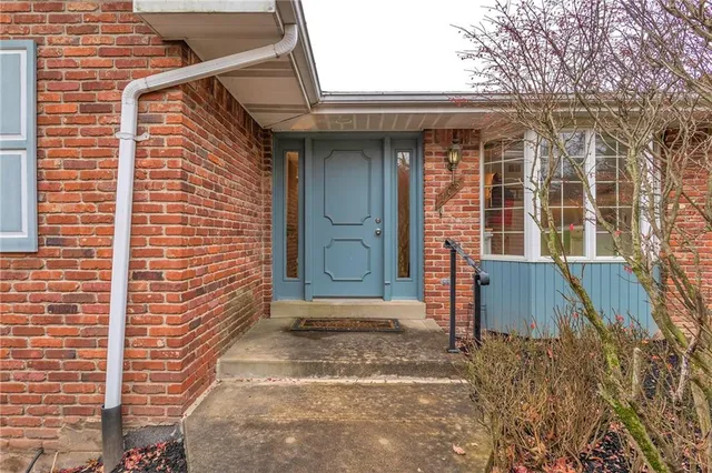 a front view of a house