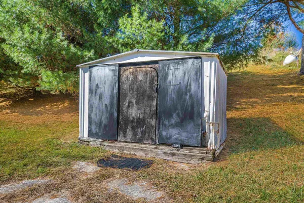 a backyard of a house