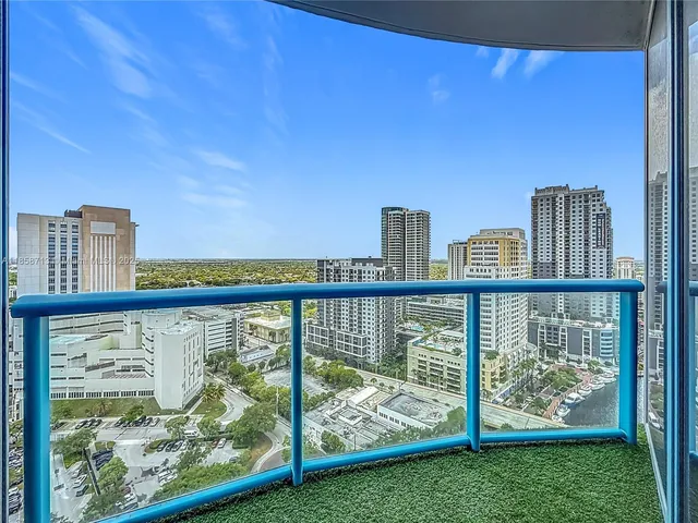 a view of roof with a flat screen tv