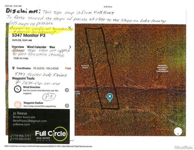 $58,000 | 5347 Monitor Lode Claims, Leadville, CO 80461