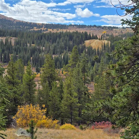a view of a lake from a yard