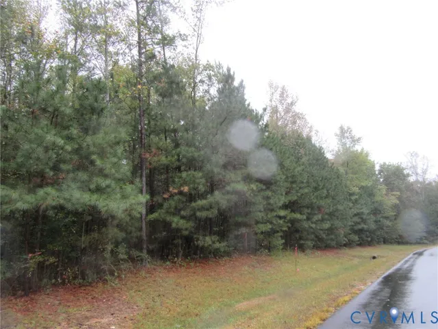 a view of swimming pool with trees in background
