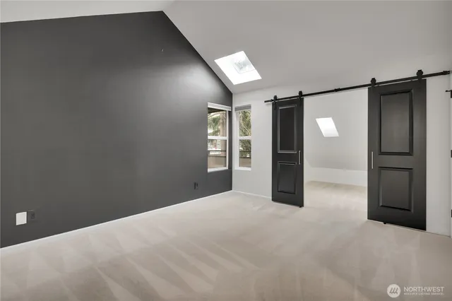 a view of an empty room