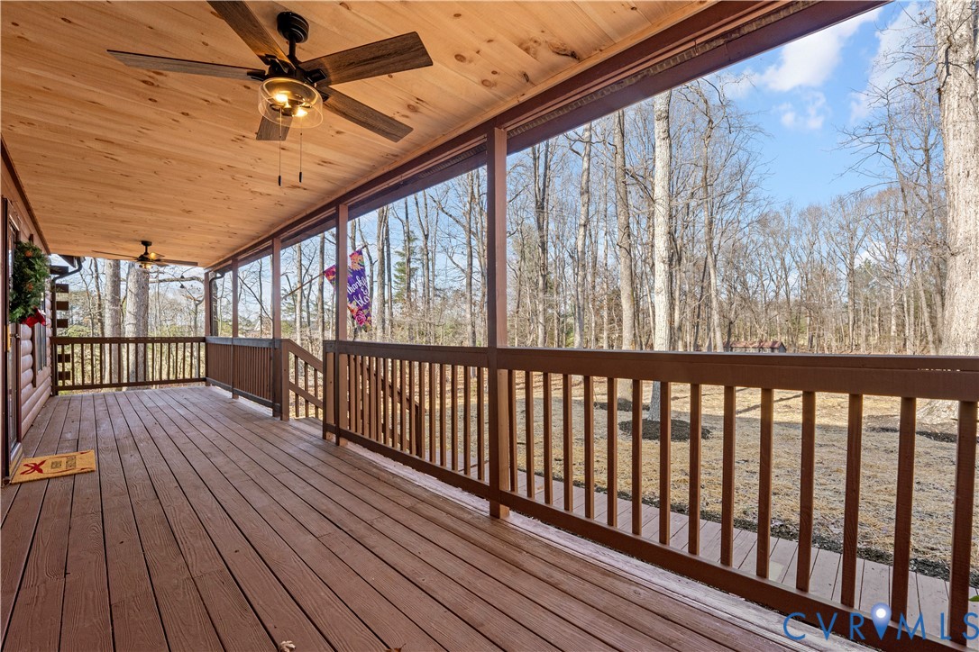 45 Morningside Road Cartersville, VA 23027 - Photo 6 of 50 a view of porch with wooden floor