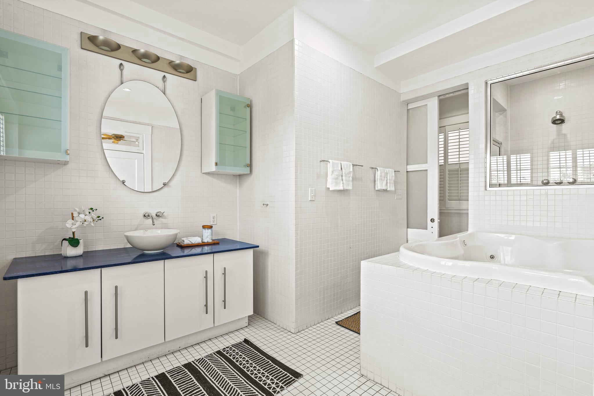 1736 Columbia Road Northwest, Unit 102 Washington, DC 20009 - Photo 18 of 37 a bathroom with a sink and a mirror